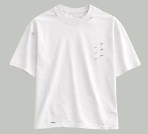 Camiseta Oversize Vintage con Estampado Gráfico Desgastado y Lavado Ácido para Hombre, de Algodón Pesado, Estilo Retro - Product Image 5