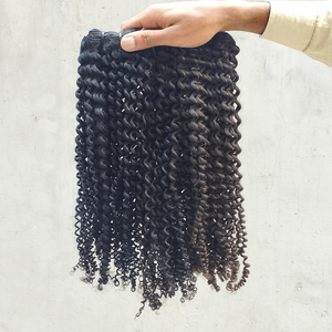 Mechones de pelo rizado birmano, rizado profundo, Jerry, pelo humano virgen indio, gran oferta - Product Image 1