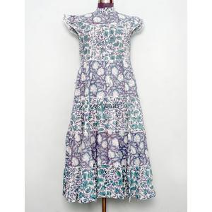 Vestido de verano de algodón indio con estampado digital para mujer, ropa de playa, túnica india étnica, vestido maxi, silueta en A, vestido informal. - Product Image 1