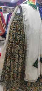 Lehenga Gharchoda Choli Premium de Algodón Pesado con Trabajo de Jari Dori Tikki Nakshi, Dupatta de Seda Pashmina, Ropa Étnica - Product Image 2