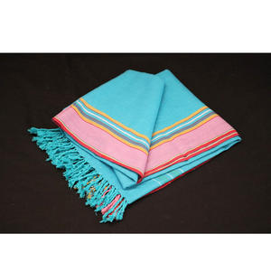 Serviette Peshtemal Kikoy en coton - Design rayé moderne et luxueux, séchage rapide, écologique, pour la plage, promotion de la marque (taille personnalisée) - Product Image 3