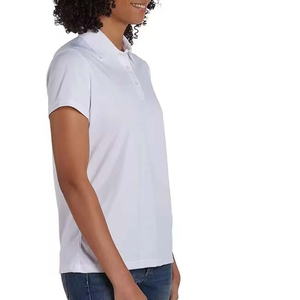 เสื้อโปโลแขนสั้นถักแบบลำลองสำหรับผู้หญิง ผลิตจากวัสดุรักษ์โลก แห้งเร็ว รับสกรีนโลโก้ ขายส่ง ระบายอากาศได้ดี - Product Image 2
