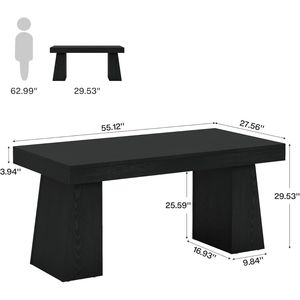 Scrivania Moderna in Legno per Ufficio e Studio, Postazione Computer - Product Image 6