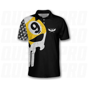 Camiseta de Polo de Billar 3D para Hombre, Jersey de Billar de 8 y 9 Bolas, Alta Calidad, Logotipo Personalizado al por Mayor, Secado Rápido, Transpirable, Sublimación - Product Image 2