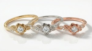 แหวนหมั้นเพชรทองคำแท้ 14K เพชรเพาะเลี้ยงรูปดอกไม้ แหวนสัญญาสำหรับผู้หญิง แหวนแต่งงานรูปใบไม้ที่ได้รับแรงบันดาลใจจากธรรมชาติ - Product Image 6