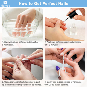 Tijeras Modernas para Cutículas y Uñas con Recubrimiento Blanco, Herramienta de Manicura de Precisión de Acero Inoxidable para el Cuidado de Uñas en Salones de Belleza - Product Image 6