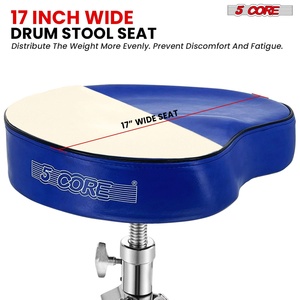 Silla de Baterista Acolchada de 4 Pulgadas con 5 Núcleos, Taburete para Guitarra, Asiento Ajustable para Músico - Product Image 4