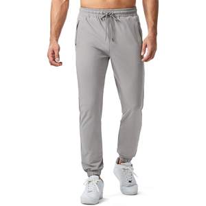 Pantalones de chándal de entrenamiento de gimnasia para hombre 2025 con bolsillos con cremallera, pantalones de chándal atléticos con cintura elástica y cordón - Product Image 4