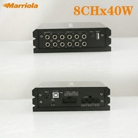 Amplificateur de voiture DSP 8 canaux en aluminium Marriola DSP-AP10 Haute qualité
