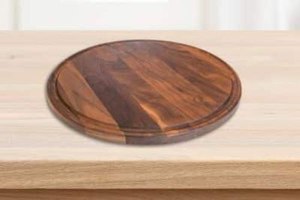 Tabla de cortar de madera maciza, tabla de preparación de cocina, bloque de carnicero duradero para cortar verduras, frutas y carne - Product Image 3