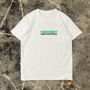 CarhartPocket <b>Logo</b> Badge Short-Sleeved Heavyweight Cotton/Bamboo Fiber Breathable Slim Fit Knitted T-Shirt - Product Image 2