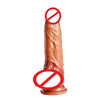 Dildo artificiel souple populaire pour usage anal et vaginal, masturbateur féminin, manuel, double couche, en silicone liquide, étanche, portable, bâton de massage