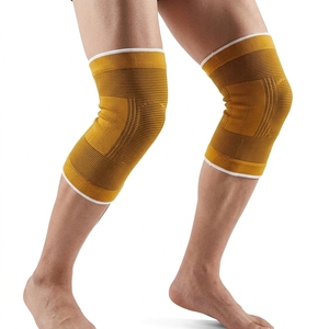 Genouillères de sport personnalisées en nylon et coton respirant, genouillères de compression pour le basketball, protection professionnelle unisexe - Product Image 1
