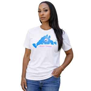 T-shirt pour femme Jack and Jill Martha Vineyard, manches courtes, imprimé graphique, coton, col rond, OEM, vente en gros, en vrac - Product Image 2