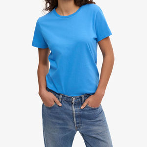 Camisetas de Mujer de Primera Calidad, Cuello Redondo, Cuello en V, Top Corto, 100% Algodón, Nueva Llegada 2026 - Product Image 6