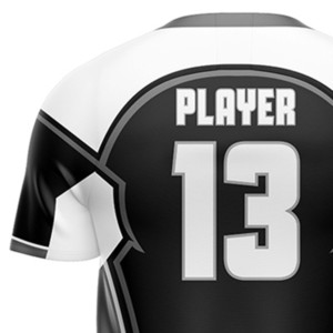 Conjunto de Camiseta de Fútbol Personalizada Unisex Azul y Blanca para Invierno, Número 10, Impresión Sublimada, Cuello en V, Manga Corta, Absorbe la Humedad en Cuatro Direcciones - Product Image 2