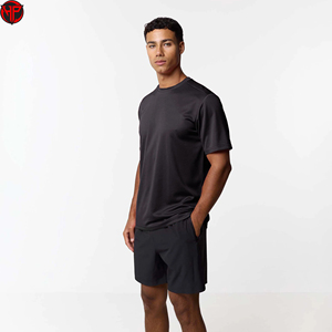 Conjunto de Camiseta y Pantalones Cortos Deportivos para Hombre, Transpirable, de Poliéster, Ropa Deportiva Activa, Traje de Gimnasio, Traje de Verano - Product Image 2