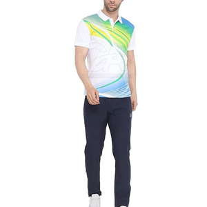 เสื้อโปโลซับลิเมชั่นผู้ชายสีสันตามสั่ง ดีไซน์ใหม่ ระบายอากาศ แห้งเร็ว บริการ OEM - Product Image 4