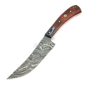 Cuchillo de filetear artesanal Viking Art, hoja de acero de Damasco, punta caída, mango de madera, cocina, bricolaje, ODM, OEM - Product Image 3
