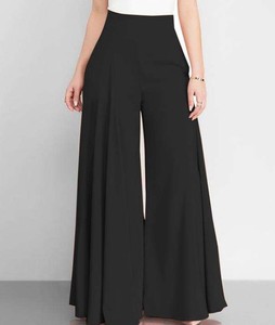 Pantalon de travail décontracté coréen taille haute droit uni en toile pour femme – Vente en gros - Product Image 6