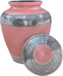 Urne funéraire en aluminium de qualité supérieure, durable, faite à la main, pour cendres d'adultes - Product Image 2