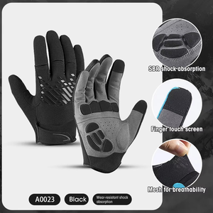 Guantes de Ciclismo Antideslizantes, Transpirables, Ligeros, de Dedo Completo, para Bicicleta de Montaña y Carretera, Unisex, para Ciclismo, Running, Senderismo, Deportes al Aire Libre, con Estampado - Product Image 4