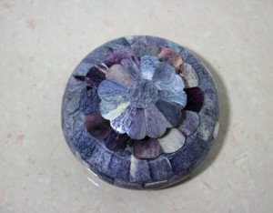 Handcrafted <b>Blue</b> Bone Inlay Tobacco <b>Storage</b> <b>Box</b> Decorative Bone Inlay Jar Luxury Home Decor Container - Product Image 3