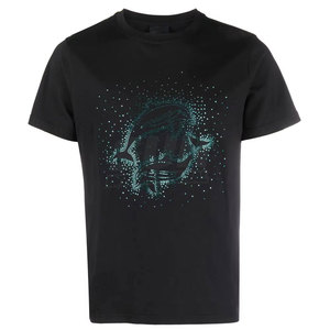 Camiseta de Hombre con Logotipo de Diseño Personalizado, 100% Algodón, con Pedrería, de Alta Calidad, Ecológica y Transpirable - Product Image 1