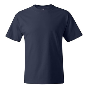 T-shirt en coton rouge pour homme, coupe classique, manches courtes, col rond, décontracté, basique, couleur unie, jersey tricoté, design uni - Product Image 5