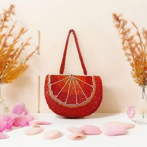 กระเป๋าประดับลูกปัดสีส้ม |   ถุงขนมผลไม้แปลกใหม่ |   กระเป๋าคลัทช์ลายผลไม้ประดับลูกปัดทำมือ |   เครื่องประดับฤดูร้อน |   กระเป๋ารูปผลไม้สุดพิเศษ - Product Image 4