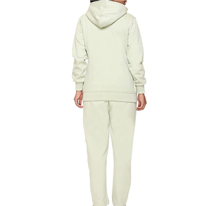 Survêtements pour femmes à prix abordable, taille personnalisée, pour le streetwear, vente chaude, en molleton de coton, couleur unie, ensemble de survêtements zippés pour femmes - Product Image 3