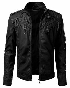 Chaqueta de cuero personalizada para hombre 2026, con capucha, mangas largas, cremallera, bolsillos, cuello alto, lona frontal y letras insertadas. - Product Image 3