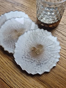 Best Quality Epoxy Resin Coaster Irregular Shape Handmade Luxury Design - Product Image 5