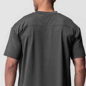 Camiseta de Algodón Extra Grande de Alta Calidad para Hombre, Manga Corta, Informal, con Logotipo Personalizado, Transpirable, Estilo Urbano - Product Image 5