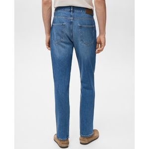 Pantalones de Mezclilla Vintage para Hombre, Cintura Media, Pantalones Largos, Impresión de Logotipo Personalizada, Servicio OEM - Product Image 5