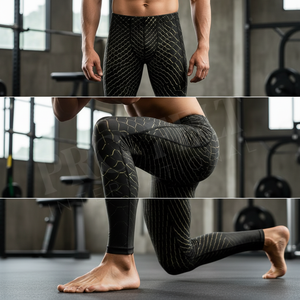 Exercise Apparel High Quality 3D Printed Sublimation Design Solid Plain Color Compression Leggings Athletic Yoga Gym Pants OEM - Product Image 4