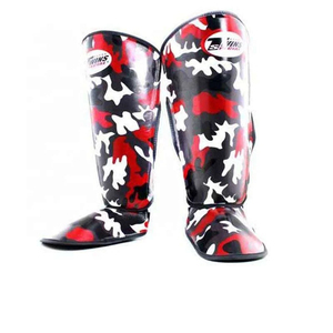 Protection de tibia double en cuir de vachette véritable, modèle le plus récent, léger, écologique, équipement de protection, logo personnalisé, entraînement - Product Image 3