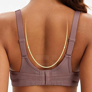 2026 Customized Breathable Women Sports Bra <b>Light</b> Support Spandex/Nylon High Quality Fitness Bra Custom Wholesale Price Best - Product Image 4