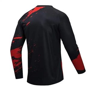 Jersey de Ciclismo Personalizado de Manga Larga para Motociclismo y Montaña, Diseño de Carreras, Transpirable, Impresión por Transferencia de Calor, con Cuentas, para Descenso - Product Image 2