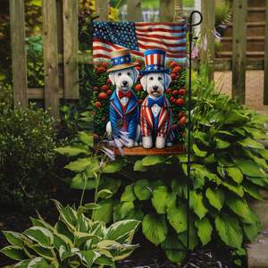 All American Bedlington Terrier Bandera de jardín multicolor Buzón y Patio Decorativo Patio Banner Camas de flores y tamaño de ilustraciones de Patio - Product Image 2