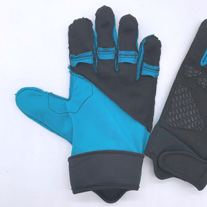 Guantes de Ciclismo Vantrex Industries de Dedo Completo, Negros y Azules, de Poliéster Antideslizante, con Cierre de Tirón, para Hombre, Verano, Vl-CG-108 - Product Image 2