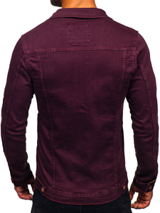 2026 Custom <b>Men's</b> Coated Canvas <b>Denim</b> <b>Jacket</b> Luxury Ripped Oversized Slim Fit Casual Winter Style High Street OEM Waterproof - Product Image 2