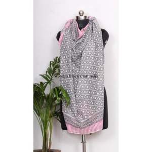 100% Organic Cotton Wholesale Custom Design <b>scarf</b> with logo Comfortable Cheaper Beach Custom Design Logo From India Exporter - Product Image 5