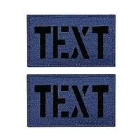 Custom Text Embroidered <b>Patch</b> Rectangle Woven Fabric <b>Sew</b>-<b>On</b> Style - Product Image 6