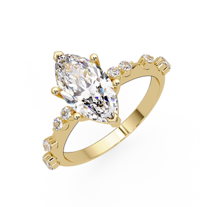 Bagues de fiançailles et de mariage en diamant de laboratoire certifié IGI 1,50 carat VVS2, coupe Marquise, vente en gros, fabricant - Product Image 3
