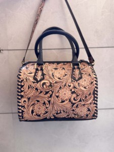 Bolso de Hombro de Cuero Tallado a Mano Estilo Bohemio Gitano, Hecho a Mano, para Mujer, Estilo Western, Multiusos, ¡Gran Oferta! - Product Image 3