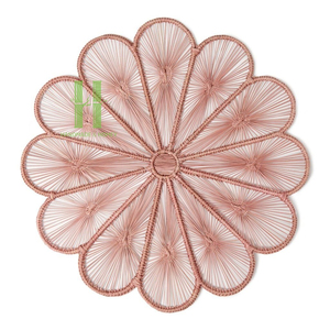 Set de table en corde de papier de qualité supérieure pour une décoration élégante de table florale, idéal pour les mariages, les événements et la décoration intérieure. Fabriqué au Vietnam. - Product Image 4