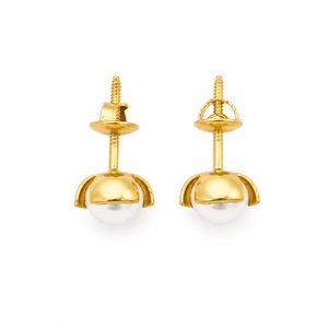 Pendientes de perlas de imitación Namivaa para mujer, joyería clásica minimalista de alto brillo para uso diario, regalo de joyería para fiesta - Product Image 5
