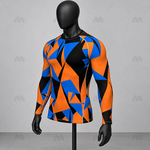 T-shirts Rash Guard à manches longues personnalisables pour hommes, Kimono Jiu Jitsu, Shorts Muay Thai, Maillots de boxe BJJ - Lot de 4 pièces - Product Image 3