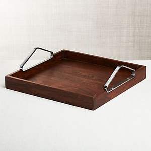 Elegante bandeja de madera para decoración del hogar, ideal para la mesa central y una experiencia práctica de servicio a los invitados. - Product Image 3